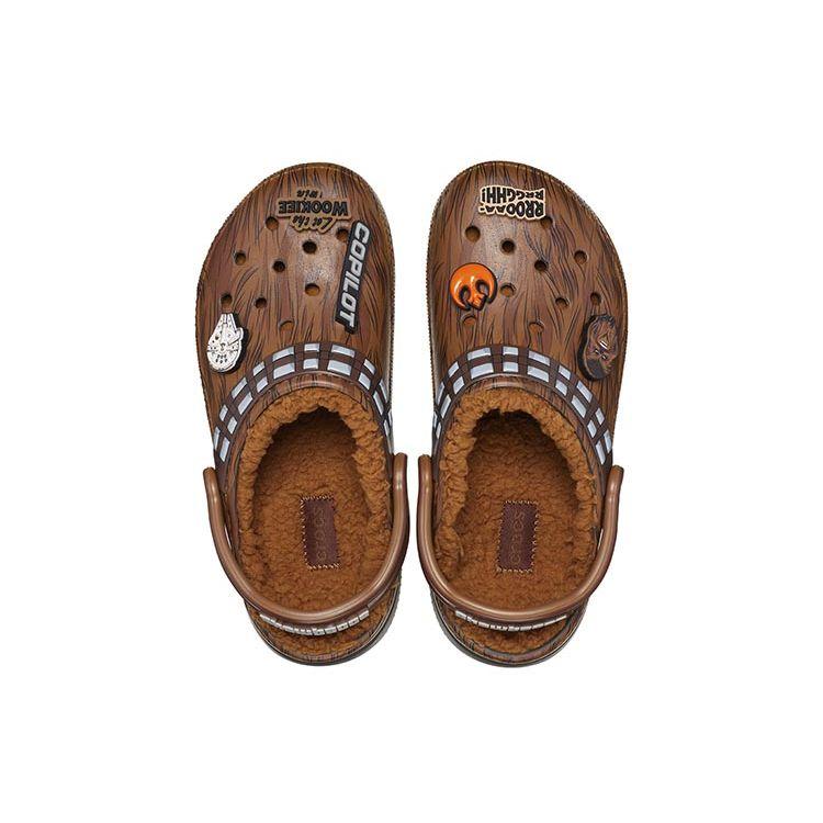 Star Wars x Crocs Sabot Classique Doublé Chewbacca Baskets Unisexe Marron Argenté Brun Foncé 208858-206