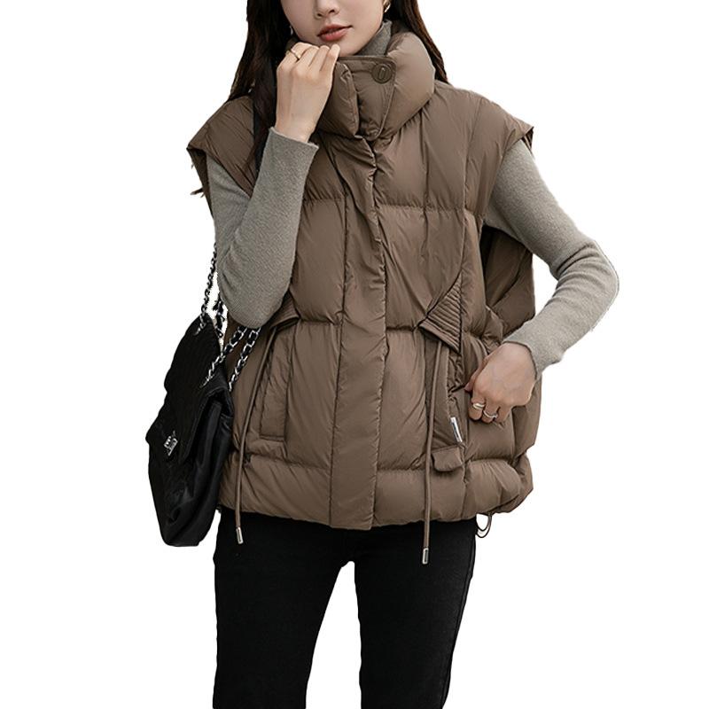 Down vest women's high-end women's short vest jacket 90 down duck down vest vest vest jacket