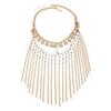 Beautiful Golden Coated Metal Fringe Head Chain Adjustable Hair Ornament For Formal Gatherings And Fashion Styling