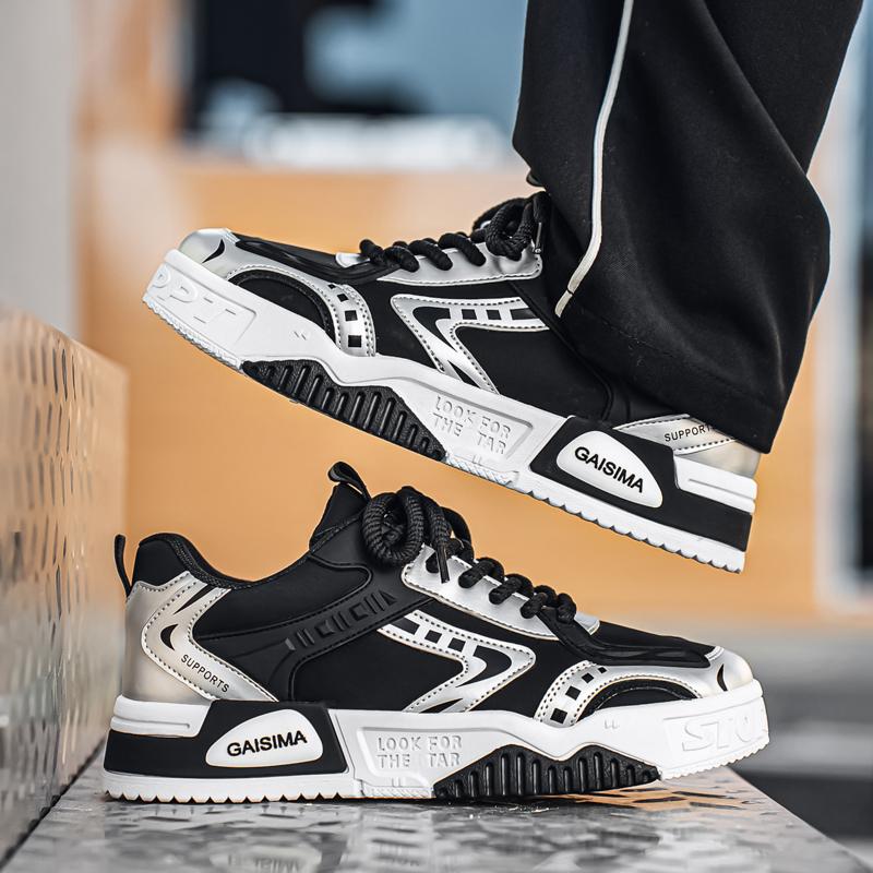 New Men's Classic Fashion Low Top Thick Sole Skateboarding Shoes Comfortable Soft Sole Basketball  Sneakers