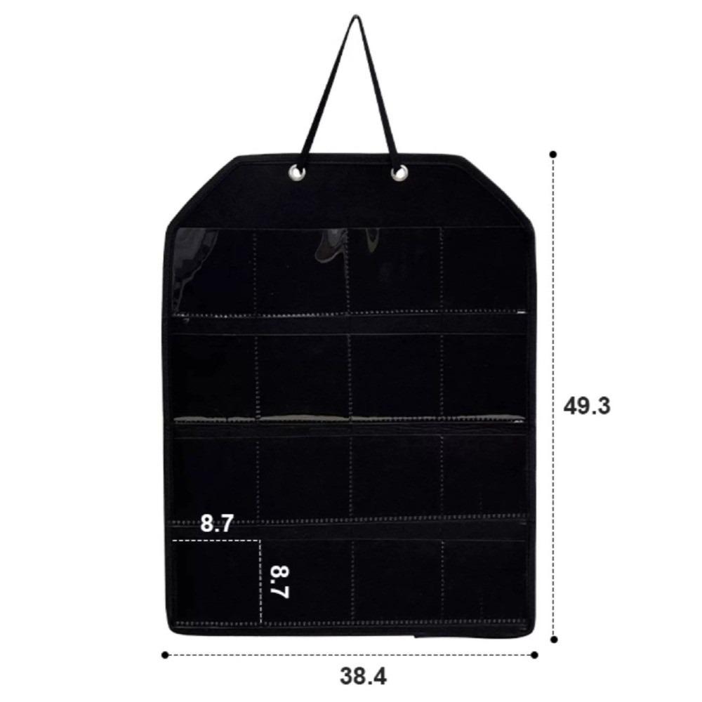 Divided Compartment Wall-Mounted Display Rack Pin Badge Protective Case  Grain Storage