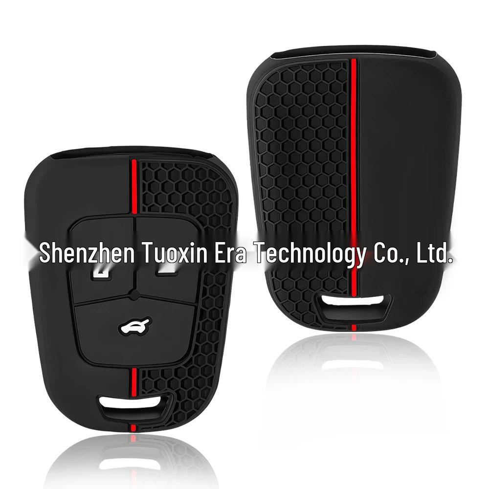 Chevrolet Aveo 3-Button Honeycomb Silicone Key Cover
