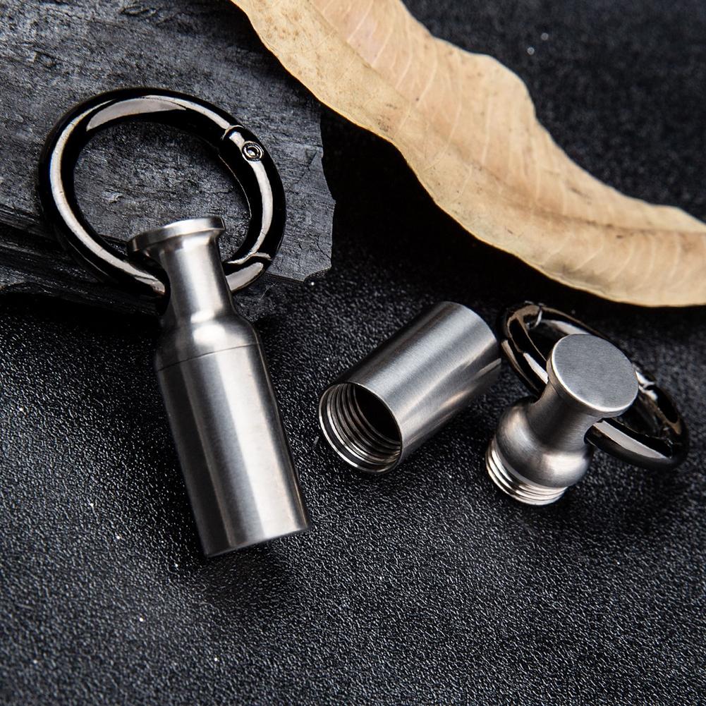 Keychain Lightweight O-ring Gasket Pill Holder Case