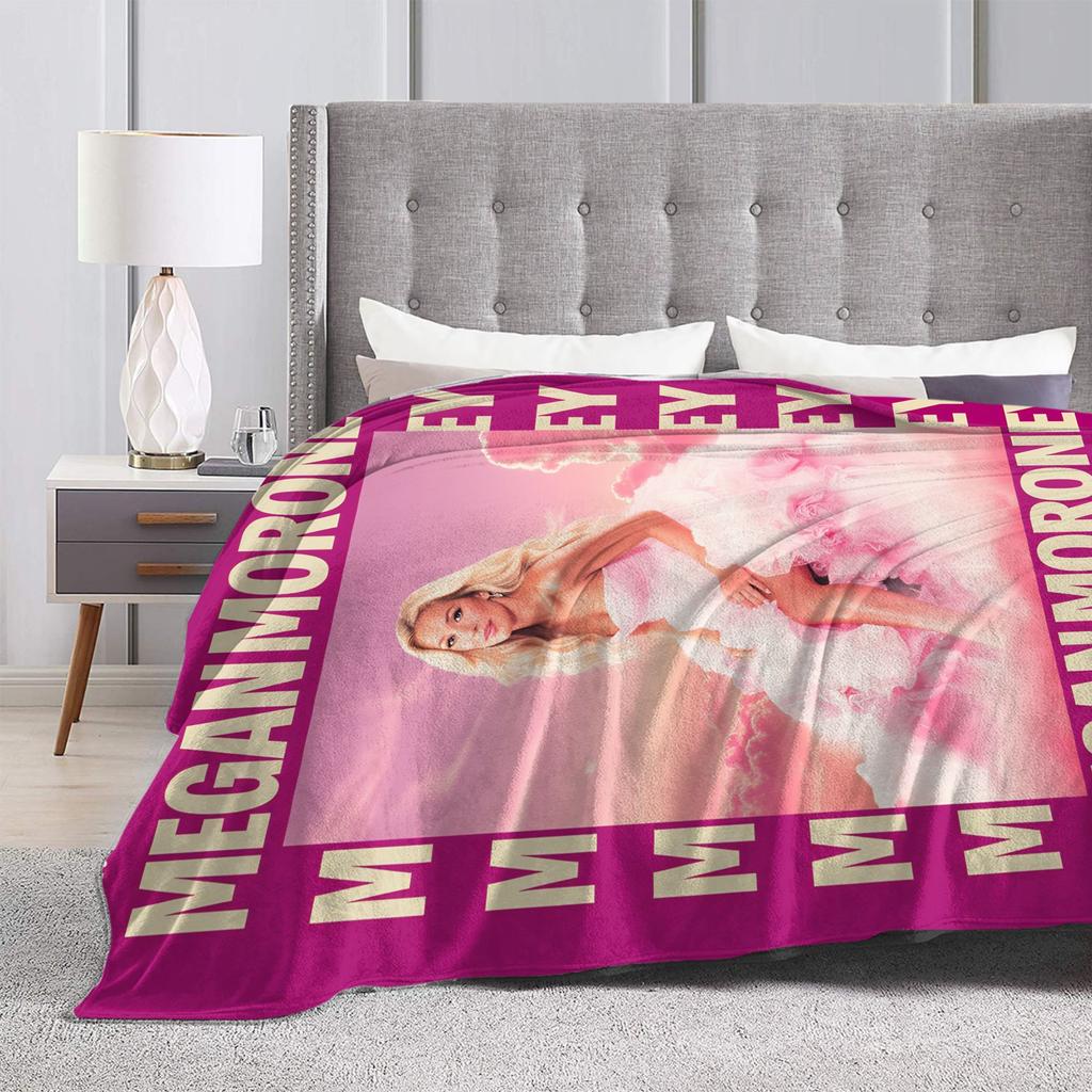 Warm Soft Blanket Picnic Megan Moroney Singer Cloud 9 Album Throw Blanket Flannel Bedspread For Bedroom Pattern Sofa Bed Cover