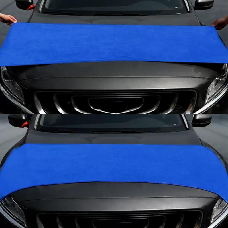 SEAMETAL 160x60cm Car Wash Towel 400GSM Microfiber High Water Absorption Cleaning Towels Thickened Soft Car Washing Drying Cloth