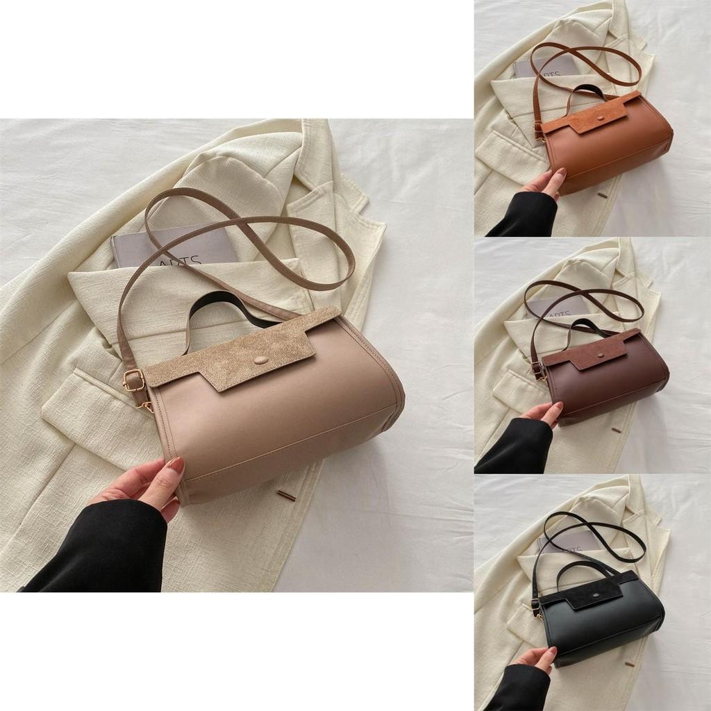 Chic Small Square Bag For Women In Black Brown Khaki Unique Stylish Design