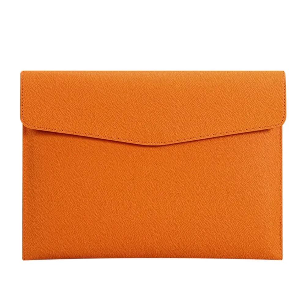 Leather Document Bag A4 Envelope Document Holder Quality Briefcase Data Contract Bill File Bag Document Organizer Storage Bag
