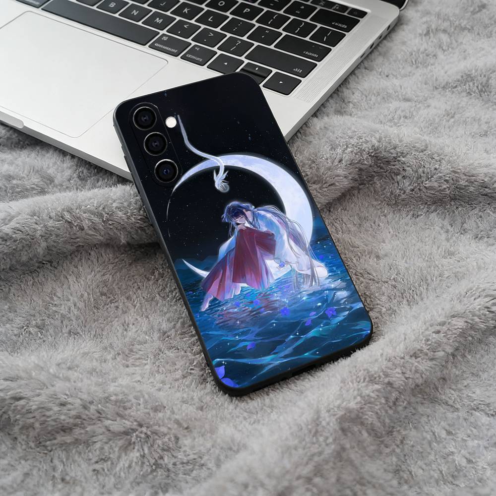 Half-Demon -nuyasha Phone Case For Samsung Galaxy A73,A71 A72,A70,A53,A52,A51,Soft Silicone Black Cover