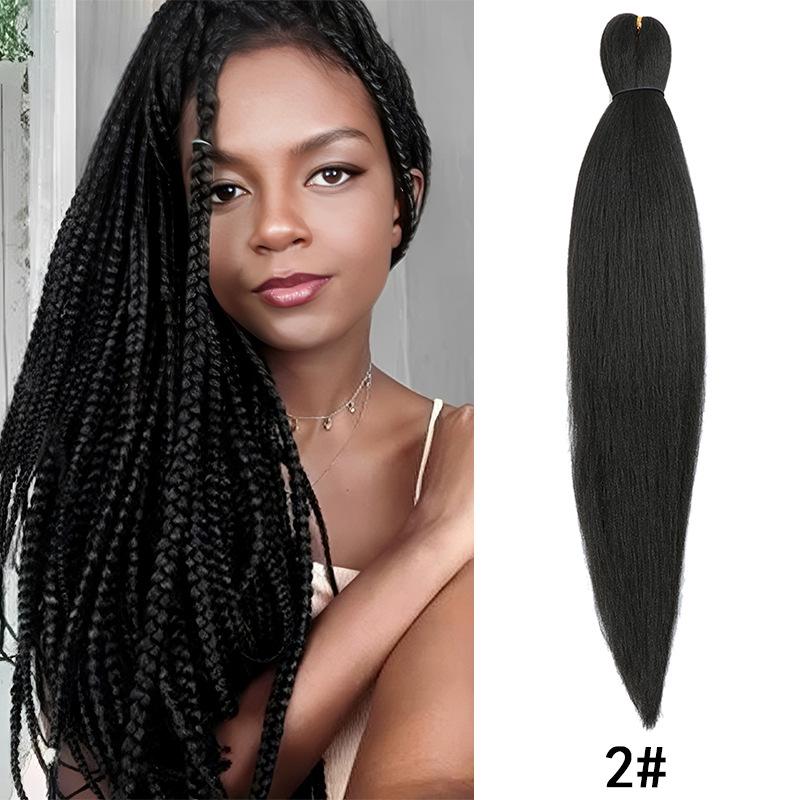Fluffy EZ Large Three-Color Silk Braid Wig - Low-Temperature, Flame Retardant Styling