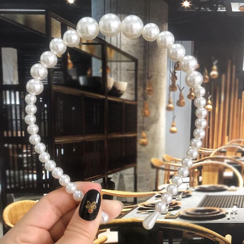 23 Stiluri Bentițe de Păr cu Perle Simulate Femei Accesorii de Păr Coreean Handmade Fundă Floare Cercuri Bandă de Păr Ornamente Nuntă Nou