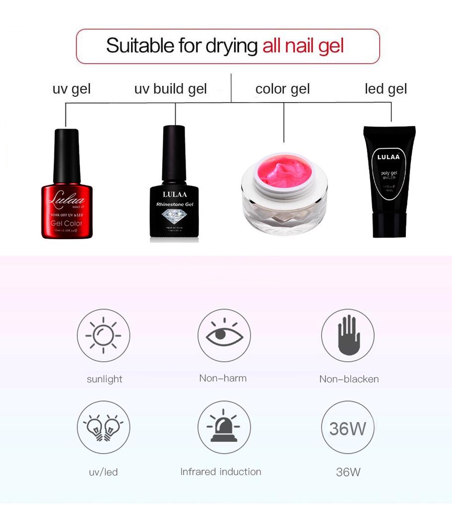 Buy Nail Set 120W UV LED Lamp nail dryer 30pcs Gel Nail Polish Set Kit