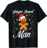 Ginger Beard Men Beard Lover Christmas Novelty T-Shirt