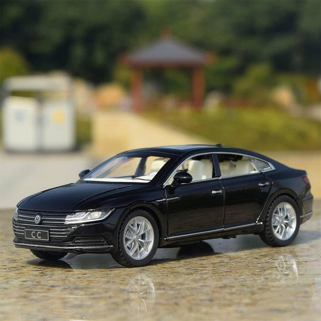Volkswagen Arteon CC Sport Coupe Simulation Diecast & Toy Vehicles Sounds & Light Pull Back Car 1:32 Alloy Model Gifts For Children