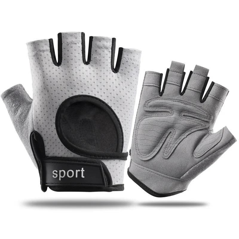 Fingerlose Sport Fitness Gym Trainingshandschuhe für Männer Frauen Radhandschuhe Motorrad Mtb Anti-Rutsch-Handschuhe Fahrradzubehör