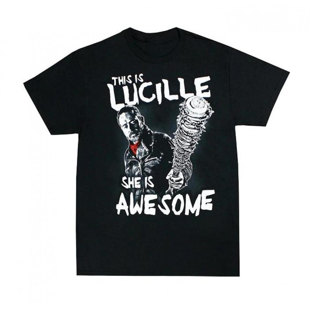 

The Walking Dead Negan This Is Lucille Vintage TV Series Tee Mens Womens Iconic Lucille Swing Graphic Casual Streetwear T-Shi... S разноцветный