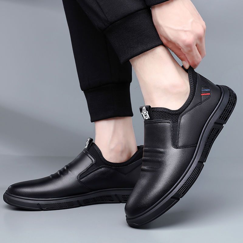 Trend Soft Business Leather Shoes Soft Sole Comfortable One-pedal Men's Casual Shoes Fashion Versatile Work Men's Shoes Batch
