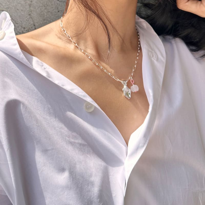 

andseeyou Pink Combination Necklace-JN0204 silver
