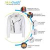 SKINOUTFIT Herren Motorrad Lederjacke Echtes Weißes Lammleder Café Racer Biker Oberbekleidung