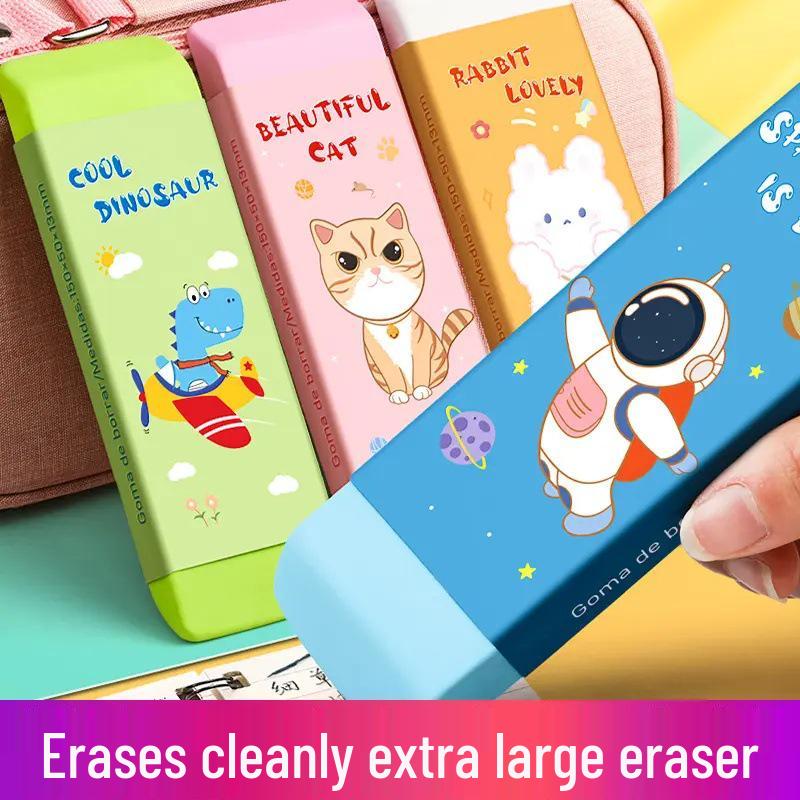 Nykomling Exklusivt: Extra stort, smulfritt tecknat suddgummi för studenter och barn