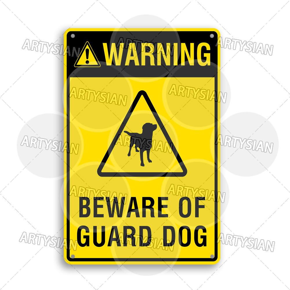 Beware of Dog Warning Metal Sign No Dogs Allowed Do Not Leave Dog Pet safety Dog Friendly Café Guide Dods Welcome Plaque
