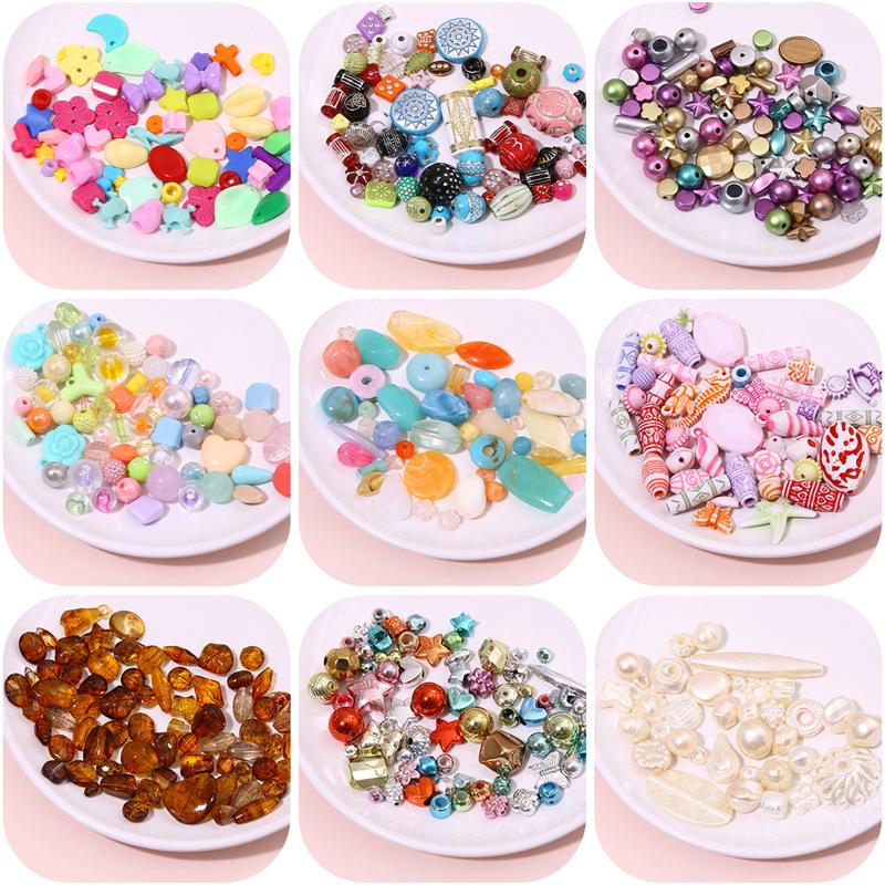 Retro Baroque DIY Beads: Handmade Acrylic Necklace & Bracelet Jewelry Accessories