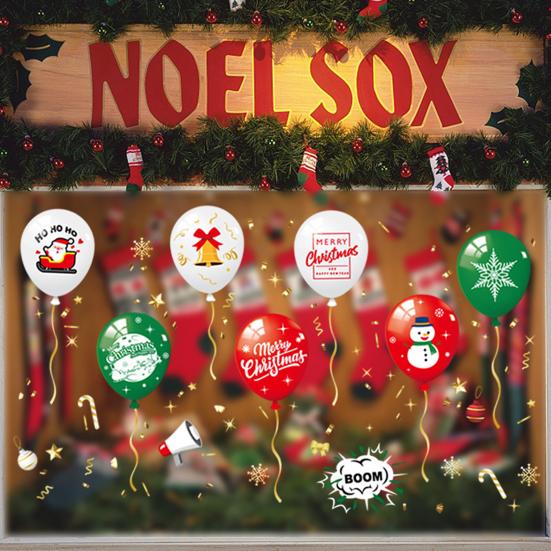 

Рождественские наклейки на окна, широкое применение, сделай сам, красочные рождественские вечерние украшения, наклейки на окна для фестиваля