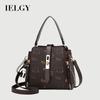 All-match Flexible Leather Cat Print Crossbody Bag