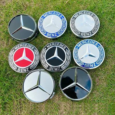 4pcs 56mm 60mm 68mm 75mm 3Pin For Mercedes Benz Car Wheel Center Cap Rim Hub Caps Emblem W202 W220 W213 W210 W164 E200 E260 E300