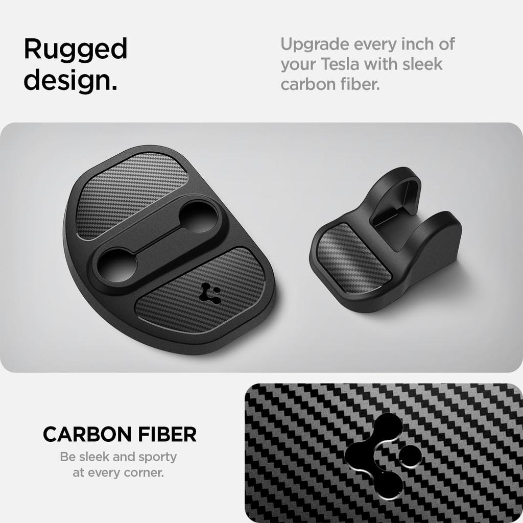 Spigen Door Lock Cover for Tesla Model Y/3 TO320 (Black) ACP07123