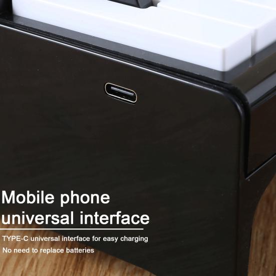 2024 Playable Piano Calendar with 52 Music Scores Musical Scale Sticker USB Rechargeable 3D Piano Desktop Calendar Decoration Birthday Gift