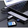 6-in-1 USB-C Hub for MacBook Pro – Type-C 4K HDMI Multiport Adapter with SD Card Reader – Gray