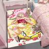 Sakura Love Pillar Kimono Spring Tea Time Scene Carpet Cherry Blossom Tree Pink Theme Non-Slip Japanese Style Bedroom Floor Mat