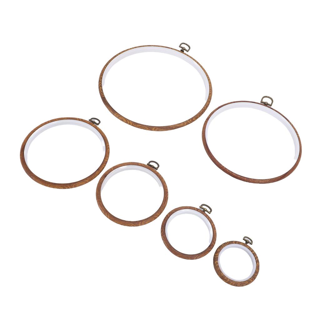 Embroidery Hoop Set Round Shape Rubber User Friendly Multifunctional Stitching Frame Circle Set