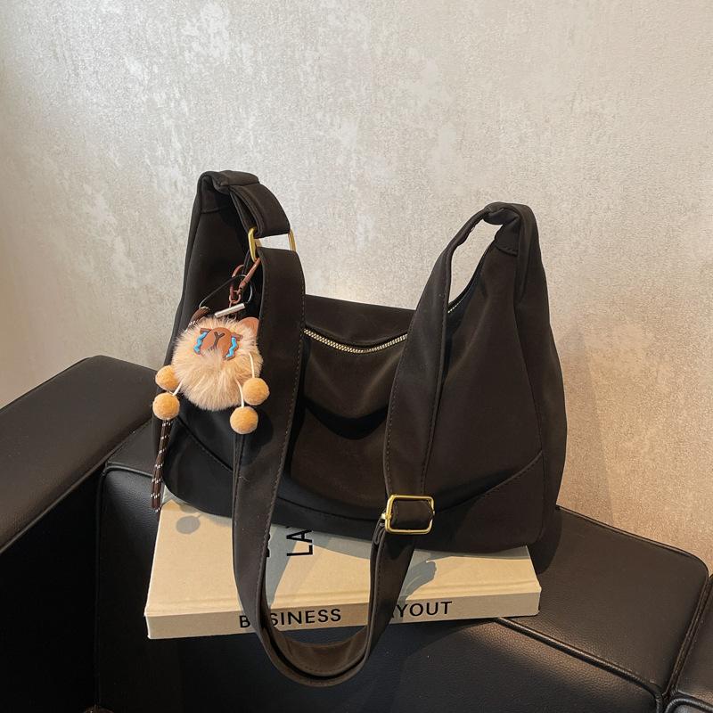 

Высококлассная модная сумка-тоут женская новая ретро на плечо, сумка-мессенджер большой вместимости для поездок на работу чёрный