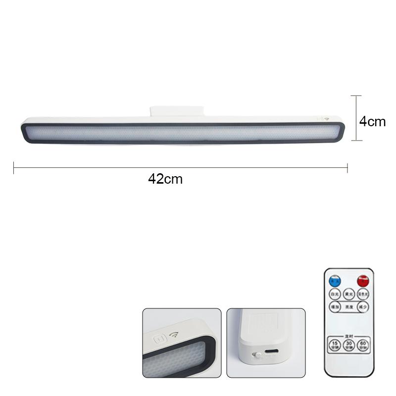 LED Desk Lamp USB Rechargeable Light Stepless Dimming Table Lamp Hanging Magnetic Bedroom Table Reading Rechargeable Night Light