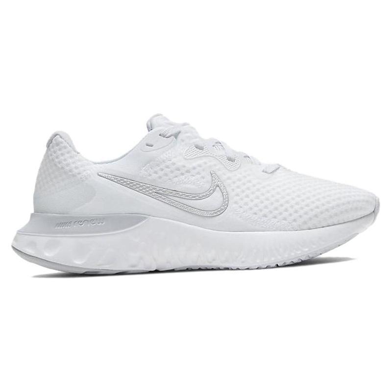 Nike Womens Renew Run 2 'White' (women's sizes) White / Metallic Platinum / White Running Shoes CU3505 100