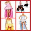 Costume di Halloween Principessa Cuore Rosso Regina Rondine per Nightclub e Spettacoli sul Palco