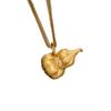 Exquisite and Sophisticated Antique Brushed Pumpkin Gourd Necklace for Women