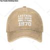 Fashion Unisex Cotton Legends Are Born In 1970 Birthday Gift Baseball Cap Adult Adjustable Dad Hat Women Unisex Outdoor