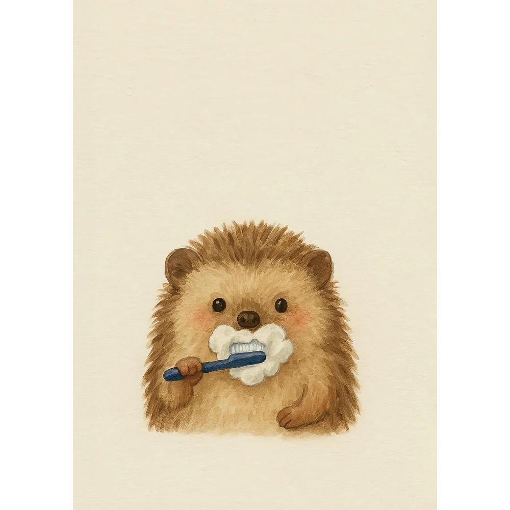 Funny Otter Toilet Paper Duck Reading On Toilet Poster Raccoon Animal Wall Art Bathroom Canvas Painting Print Nursery Home Decor