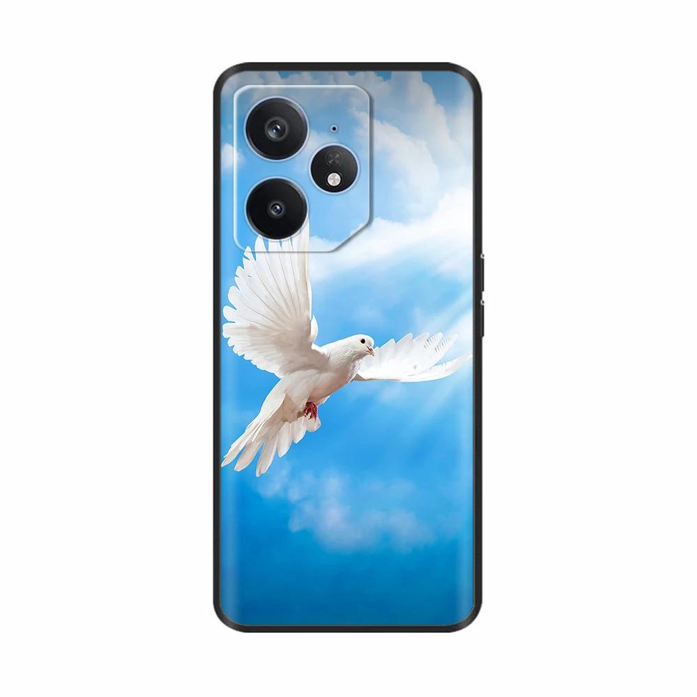Für Realme Neo 7 Hülle Blume Vogel Weiches Silikon TPU Handyhülle Funda Für Realme Neo7 Abdeckung Realmi Neo 7 Hülle Handy Tasche Schalen