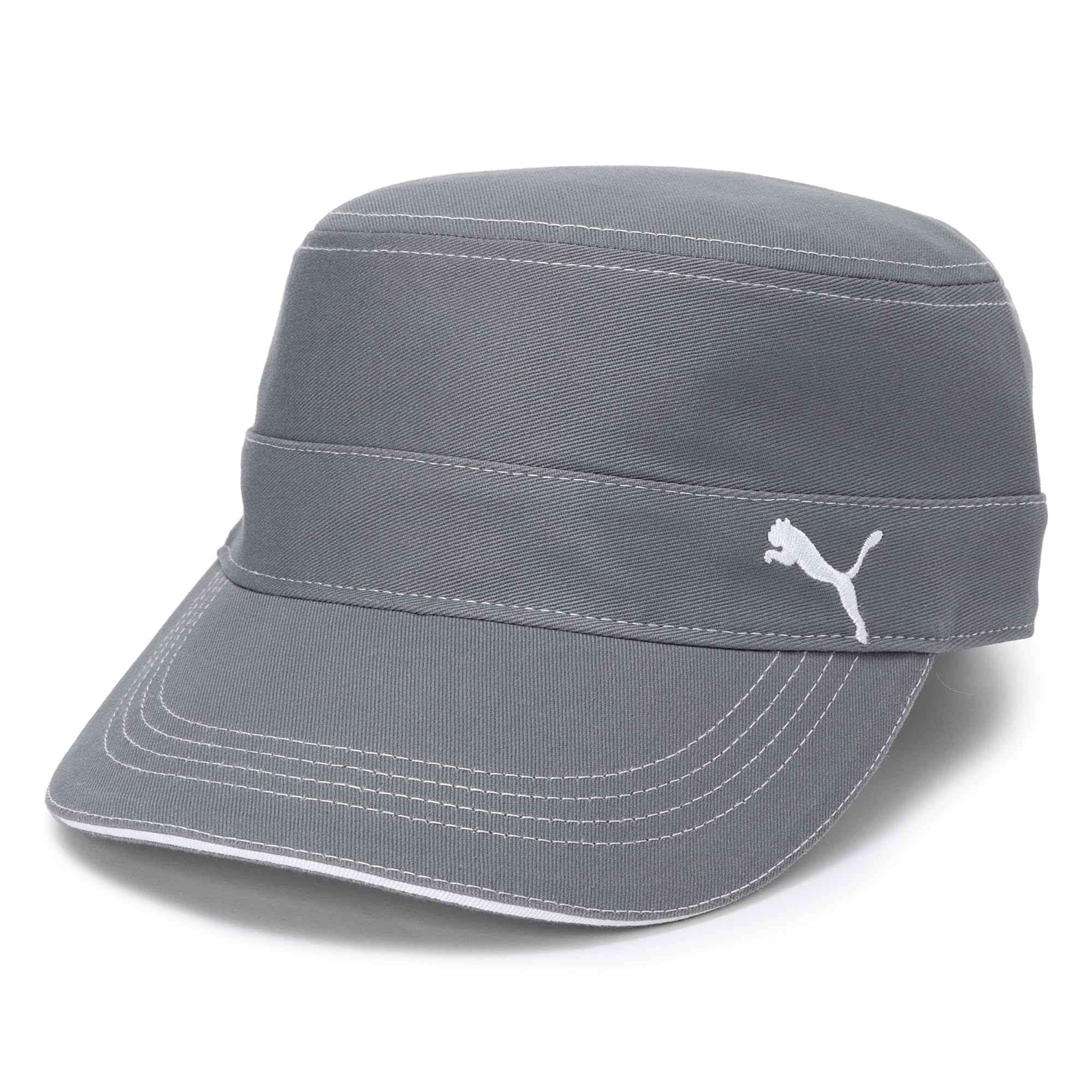 

Golf Cap Golf Color Stitch Military Cap Ash Gray [PUMA] Men s