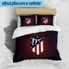 3PCS Atletico Madrid Crest Bedding Set For Bedroom, Dormitory,Including 1pc Duvet Cover And 2pcs Pillowcases Large size Fan gift