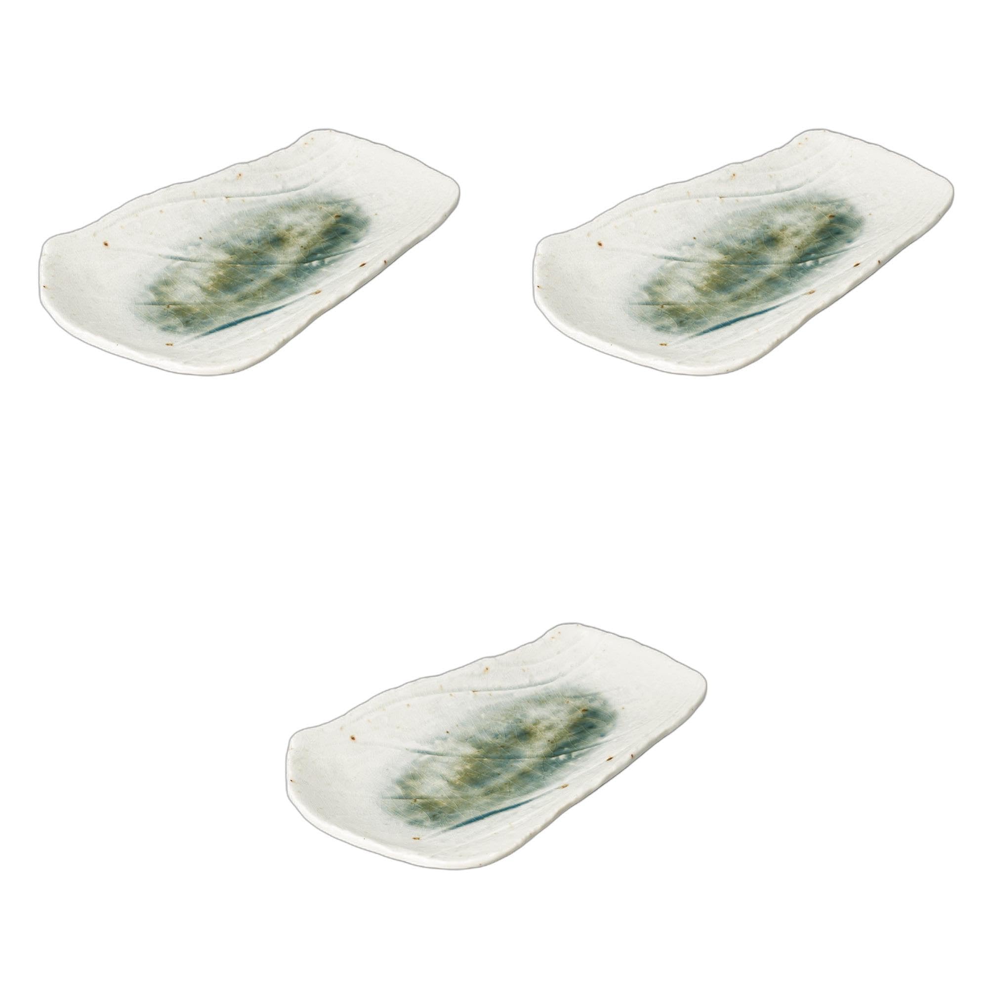 

Набор из 3 тарелок Lakeside Ware x 17 x Керамические тарелки неправильной формы от Setomonohonpo [27 3 см]