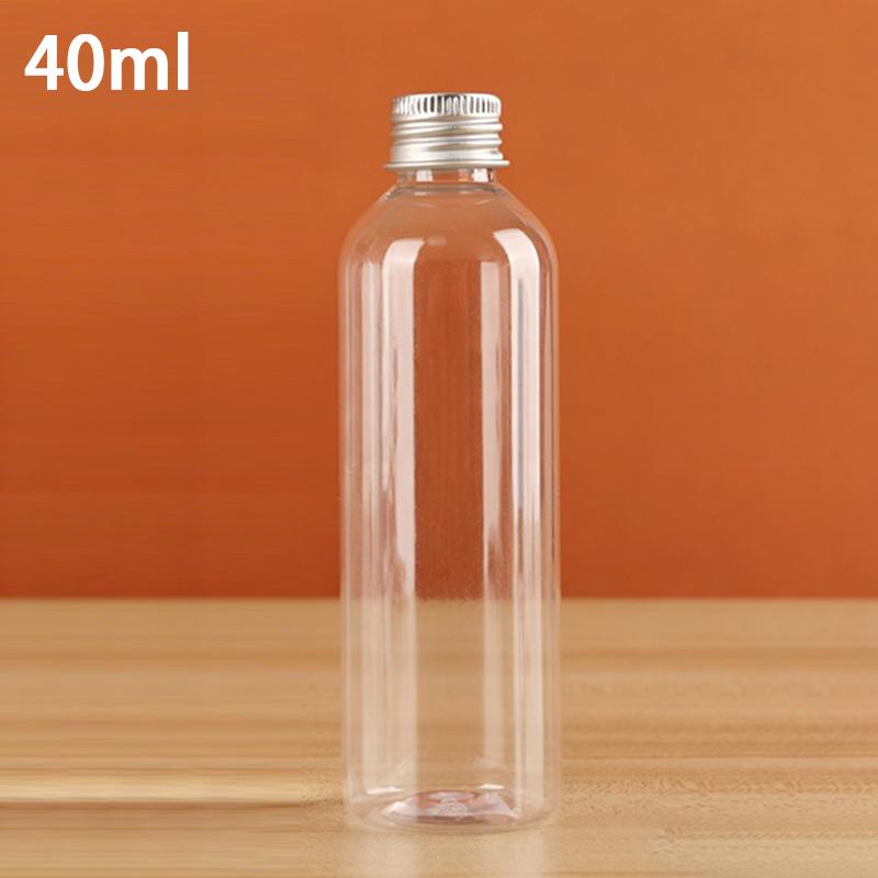

5ml-500ml Plastic Bottle Aluminum Cap Transparent Empty Bottle Lotion Sample Cosmetic Dispensing Bottles For Travel