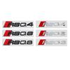 3D ABS Car Body Trunk Emblem Sticker Badge Decoration Decals Auto Accessories For  Nlux7 RSQ4 RSQ6 RSQ8 RS A3 A4 A5 A6 A7 Q3 Q5 Q7