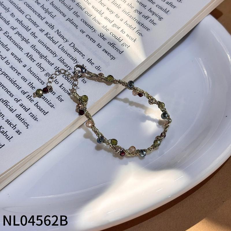Handmade Floral Pearl Bracelet Women With Freshwater 18K Gold Plated Alloy Sweet Elegant Jewelry Accessory