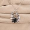 Black Onyx Gemstone 925 Sterling Silver Designer Pendant 1.8" Women Wedding Jewelry CP-42-21