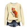 Women's Fashion Casual Long Sleeve Loose Printed Sweatshirt