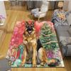 Christmas dog Home Sofa Decoration for Living Room & Bedroom, Non‑Slip Play Flannel Floor Mat for Game Room